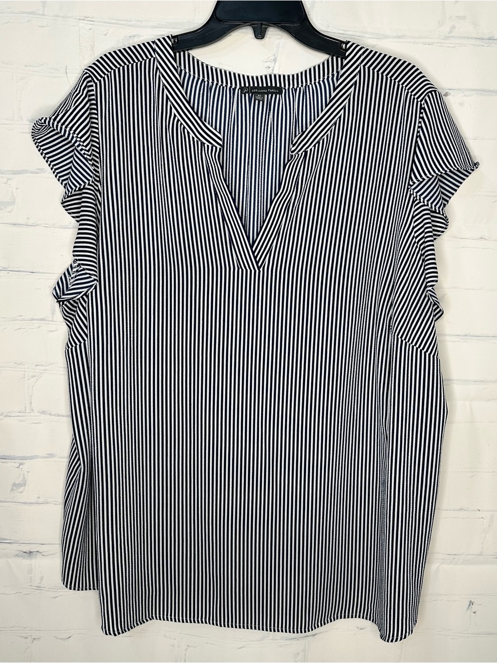 Women’s Adrianna Papell Size 3XL black & white top